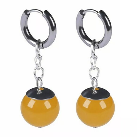 Super Dragon Ball Earrings Vegetto Potara Black Son Goku Zamasu Ear Stud single - Picture 10 of 13